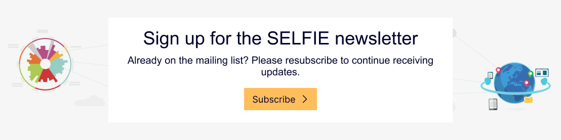Sign up to receive the SELFIE newsletter